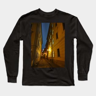 Night streets of Bratislava Long Sleeve T-Shirt